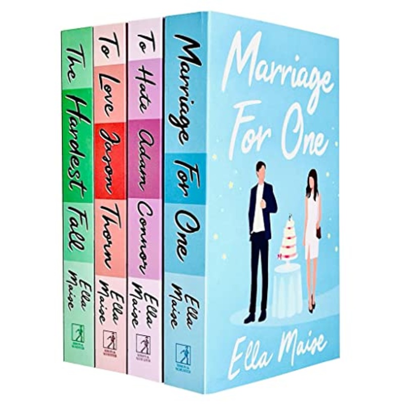 Ella Maise Collection 4 Books Set (Marriage for One, The Hardest Fall, To Love Jason Thorn, To Hate Adam Connor)