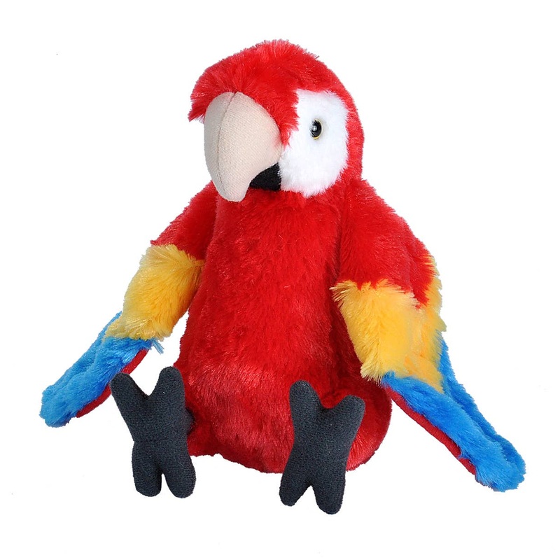 Wild Republic – CK-Mini Macaw Scarlet Stuffed Animal 8″