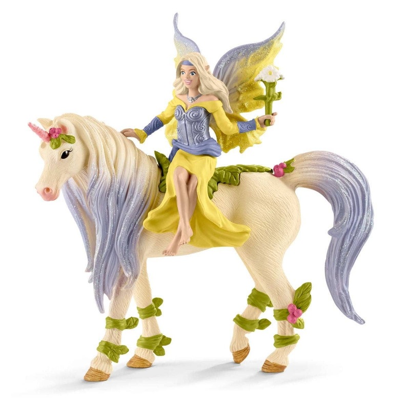 Schleich – Fairy Sera With Blossom Unicorn Fairy Toy Playset