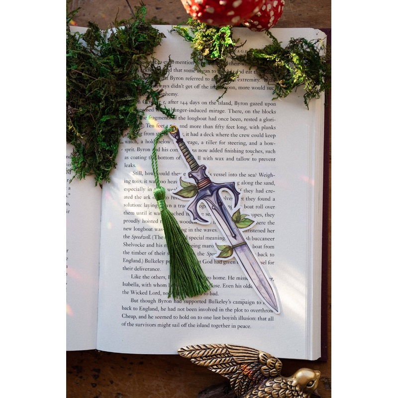 The Bookish Atelier – Floral and Ivy Sword Bookmarks: Ivy Sword