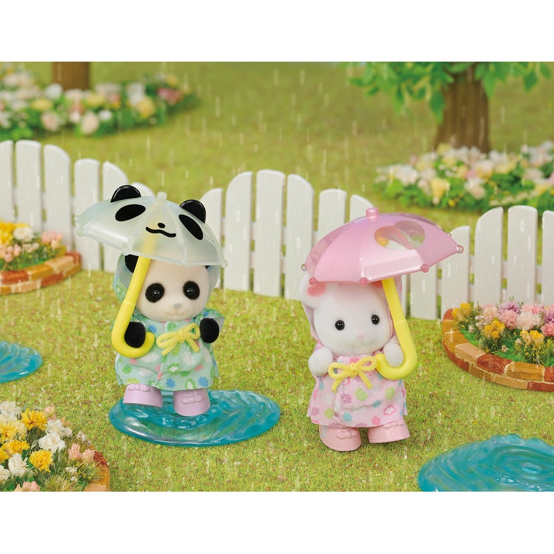 Calico Critters Nursery Friends Rainy Day Duo