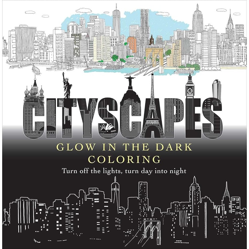 Cityscapes Glow in the Dark Coloring