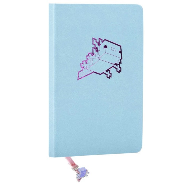 Minecraft: Axolotl Journal with Ribbon Charm
