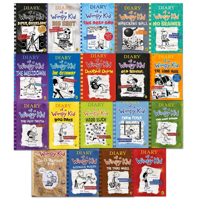 Diary of a Wimpy Kid Series: 19 Books Collection Set by Jeff Kinney