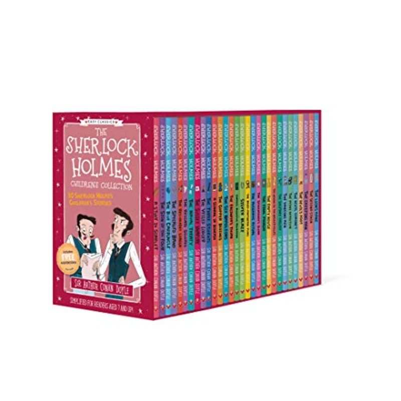 The Sherlock Holmes Children’s Collection 30 Books Box Set  Mystery & Detective Book Series for Kids, Classic Stories, Fiction, Adventure fun reading