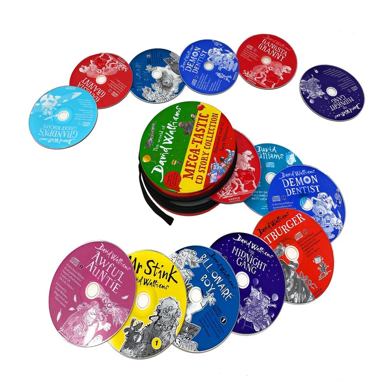 David Walliams Mega-Tastic CD Story Collection Includes 32 Audio CD’s