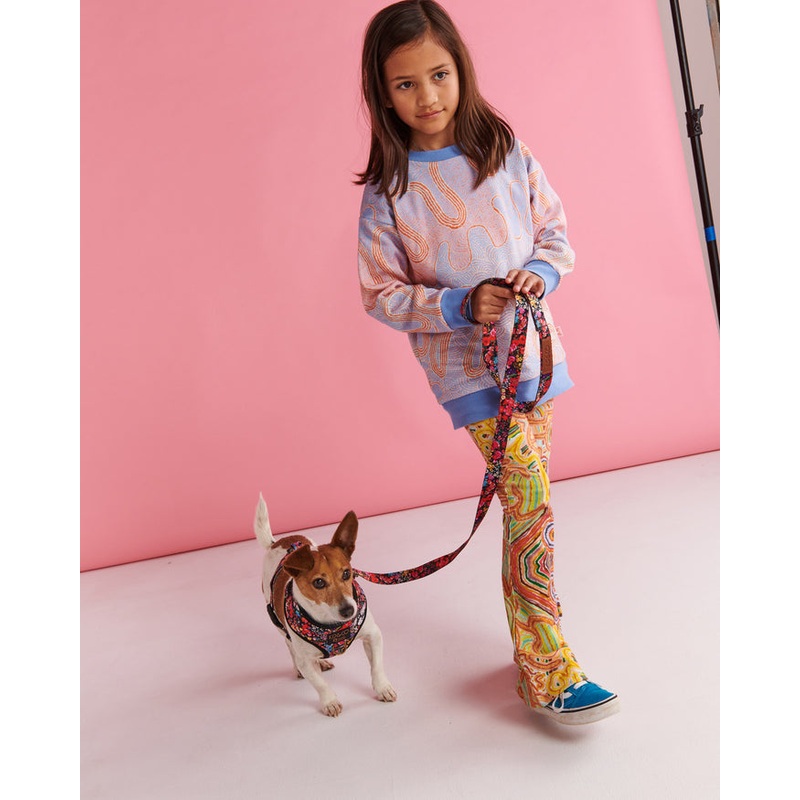 Forever Floral Black Dog Harness Medium