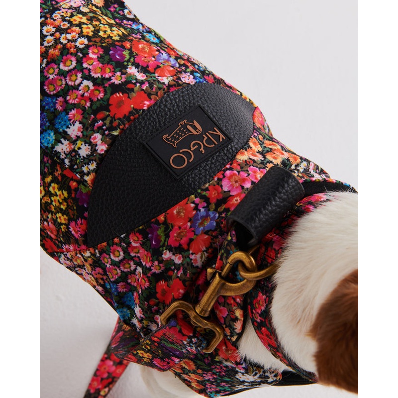 Forever Floral Black Dog Jacket Small