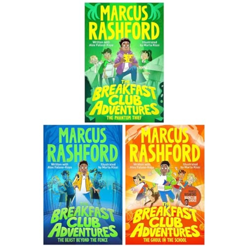 The Breakfast Club Adventures Series 3 Books Collection Set (Marcus Rashford)(The Beast Beyond the Fence, The Ghoul in the School & The Phantom Thief)