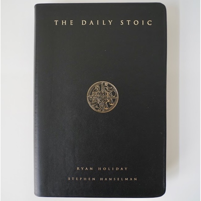 The Daily Stoic (Premium Leather Edition Book) Yes, I’d like my book signed