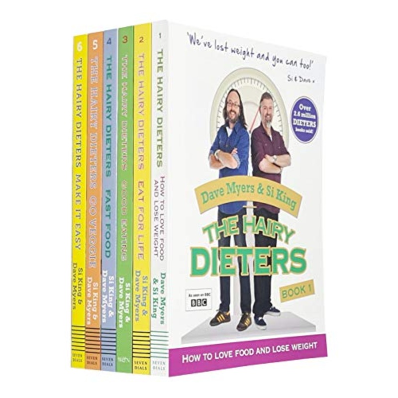The Hairy Dieters 6 Books Collection Set By Hairy Bikers (How To Love Food And Lose Weight, Eat For Life, Good Eating, Fast Food, Go Veggie, Make It Easy)