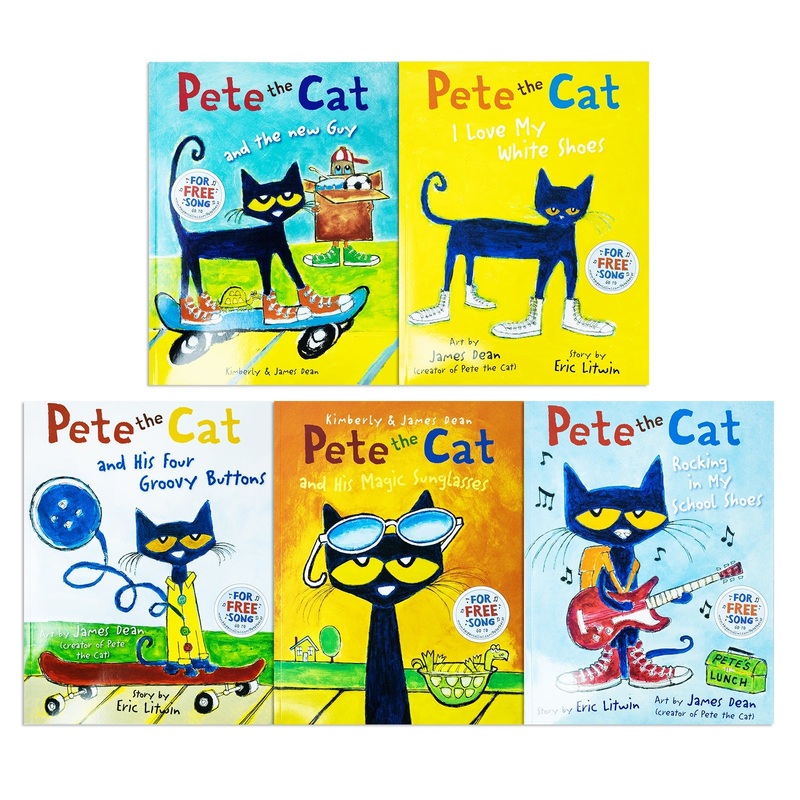Pete the Cat Series 5 Books Collection by Eric Litwin: Fun & Colorful Children’s Picture Books – Classic Adventures, Early Readers & Bedtime Stories!
