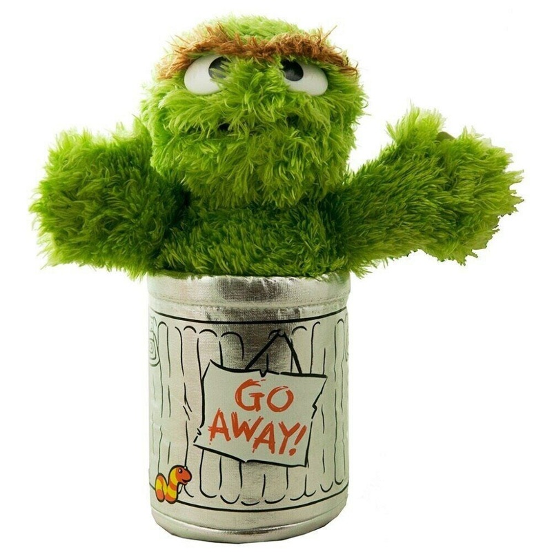 SS OSCAR THE GROUCH SOFT TOY 25CM