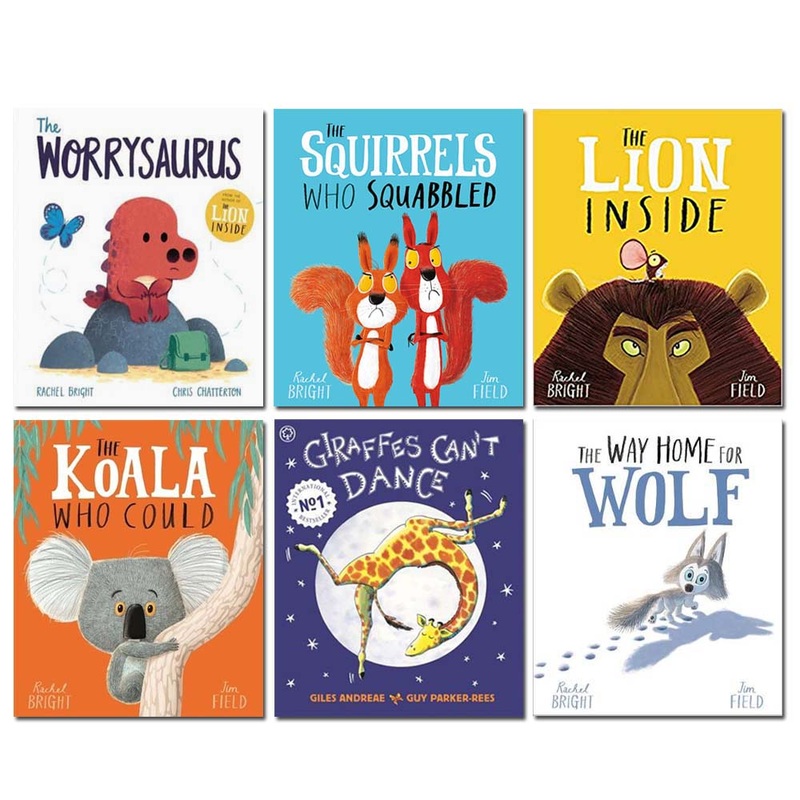 Rachel Bright 6 Books Set Collection, Worrysaurus, The Lion Inside…