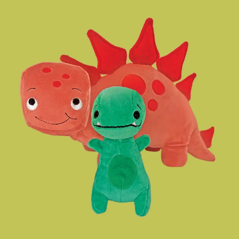 Tiny T. Rex And Pointy Plush Pair