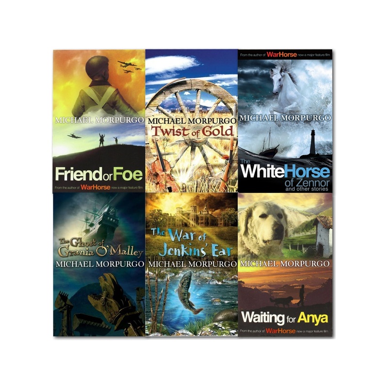 Michael Morpurgo Collection 6 Books Set Waiting for Anya, Friend or Foe, The War of Jenkins Ear, Twist of Gold, White Horse of Zennor, Ghost of Grania O’Malley