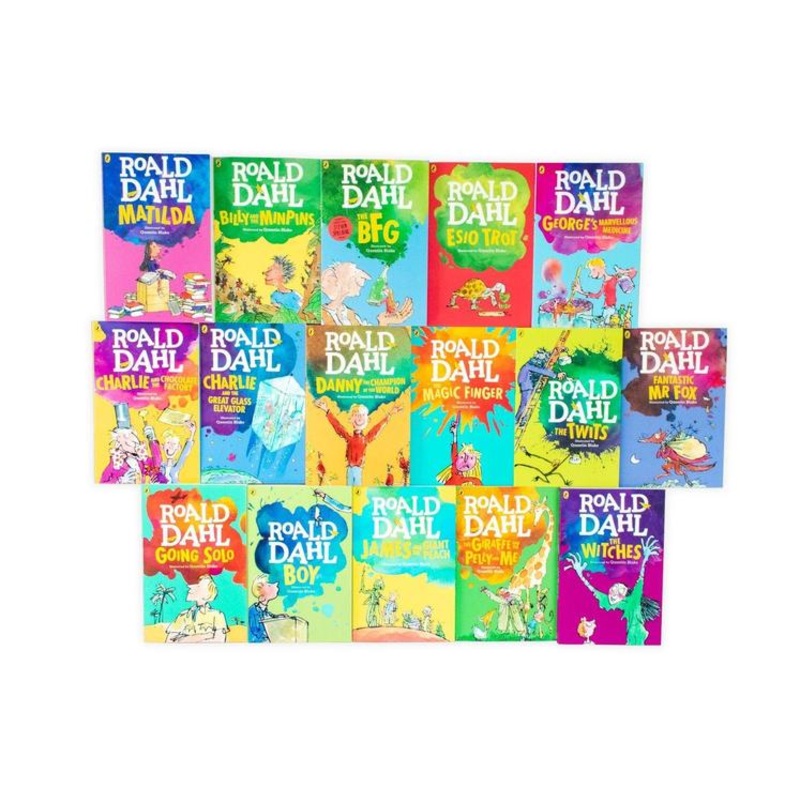 Roald Dahl Collection 16 Books Set ( DAMAGED BOX)