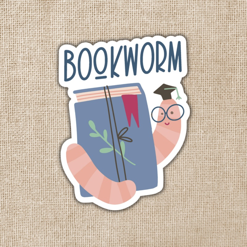 Wildly Enough – Bookworm Sticker