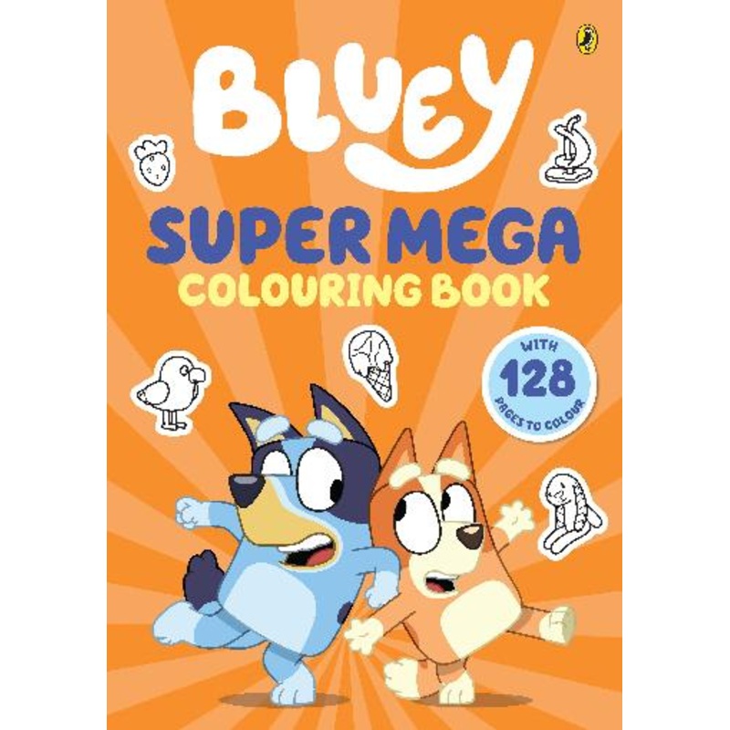 BLUEY SUPER MEGA COLOURING BOOK