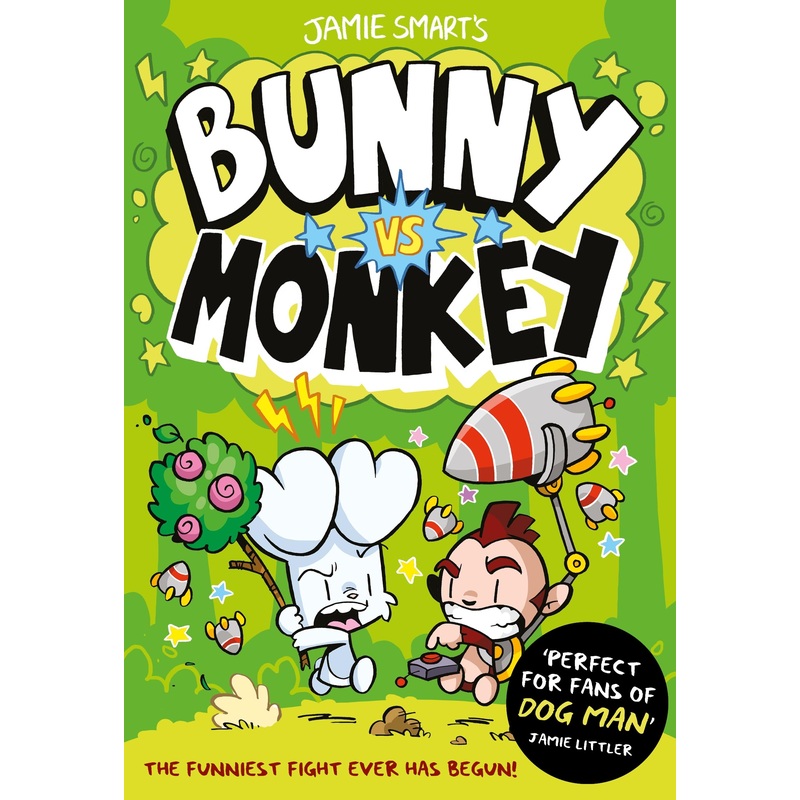 Bunny vs Monkey Book Funny Comic Book for Kids by Jamie Smart Award Winning Illustrator from the Phoenix Comic Series for Ages 7 to 12