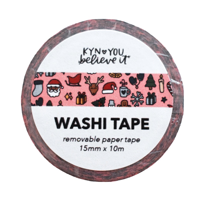 Kyn You Believe It – Christmas Pattern Washi Tape | Festive Holiday Washi