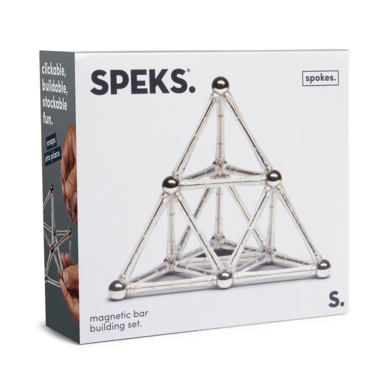 Speks – Spokes Magnetic Desk Toy with Steel Bars: Spokes24Nickel
