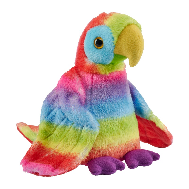 Wild Republic – Pocketkins-ECO-Rainbow Macaw Stuffed Animal 5″